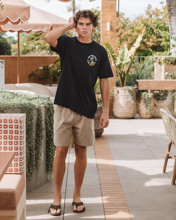 The Mad Hueys Skull Anchor Volley Shorts for Mens