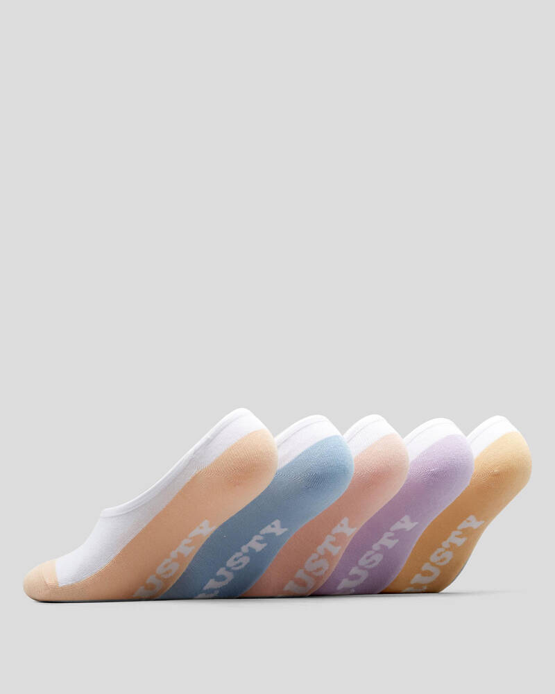 Rusty Womens All Day Invisible Sock Pack for Womens