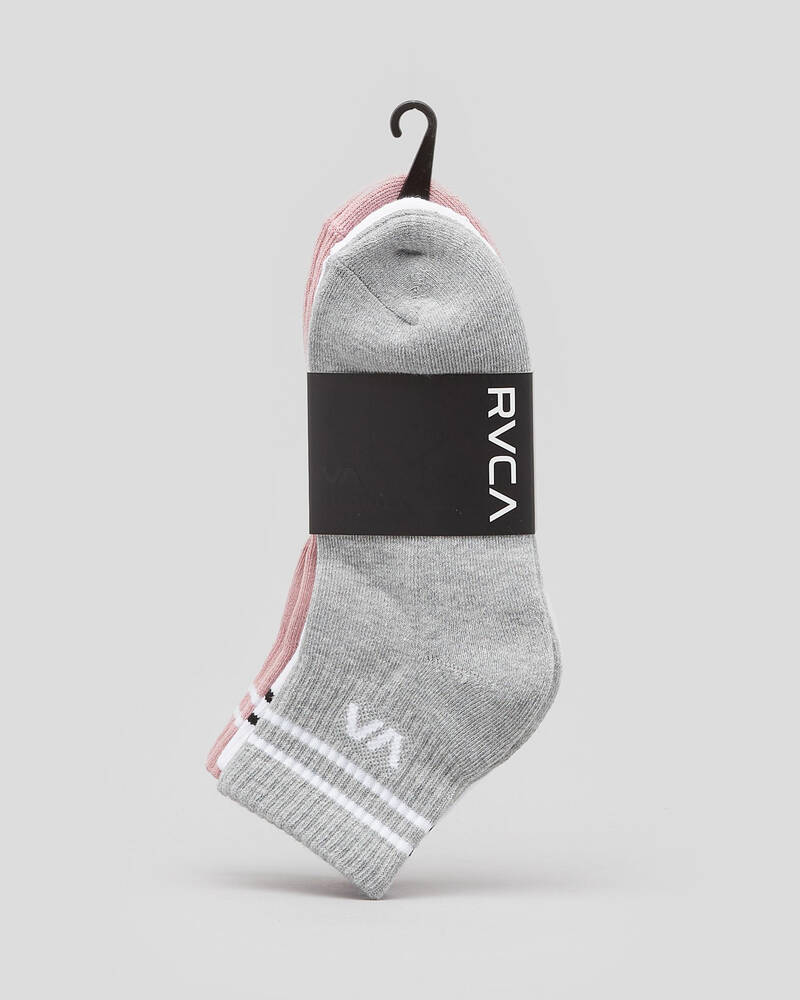 RVCA Womens VA Mini Crew Sock Pack for Womens