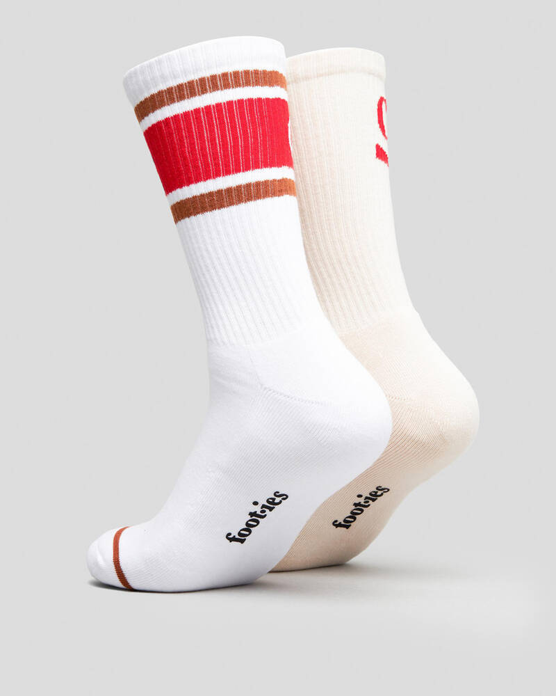 FOOT-IES Coke Ribbon Sneaker Socks 2 Pack for Mens