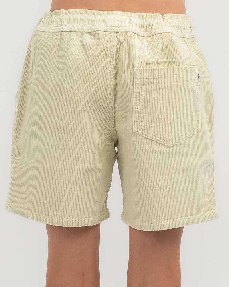 Skylark Boys' Cords Elastic Waist Shorts for Mens
