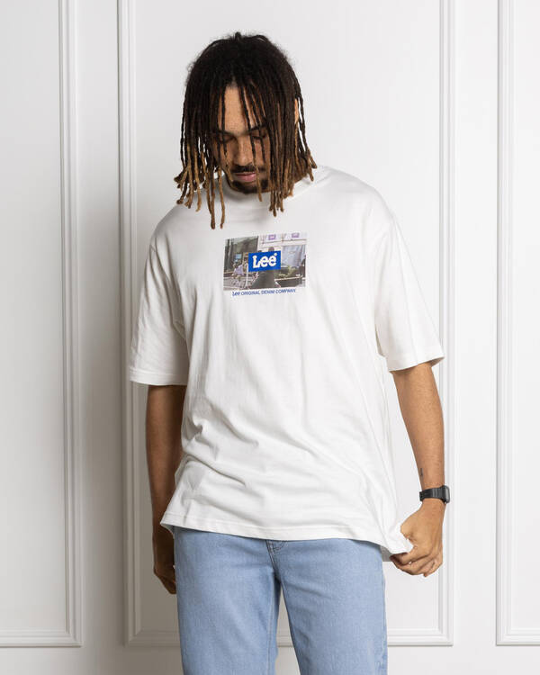 Lee Box Logo Baggy T-Shirt for Mens