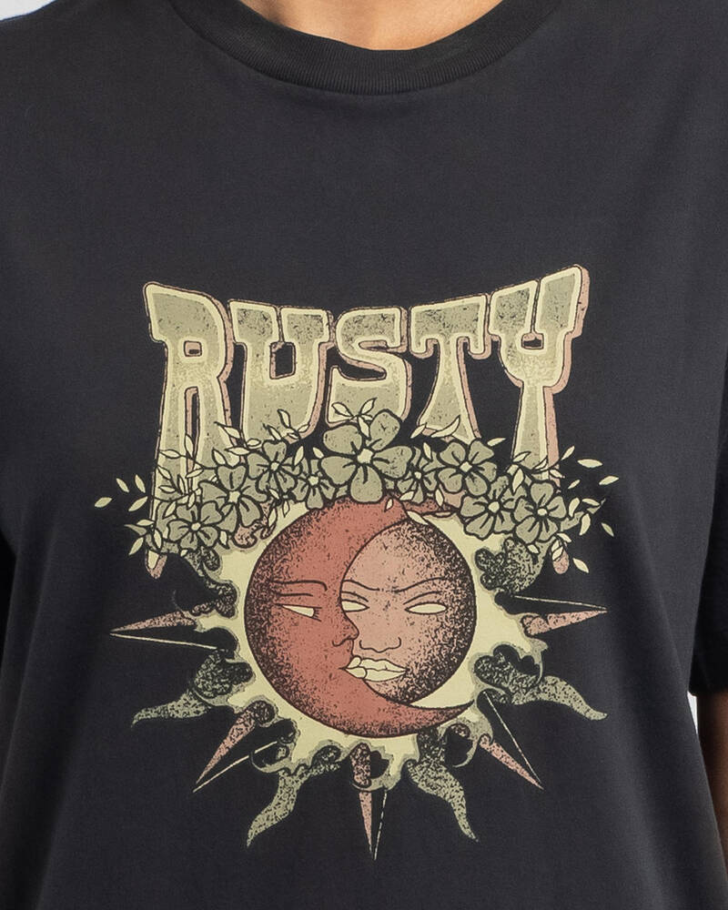 Rusty Sun Moon T-Shirt for Womens