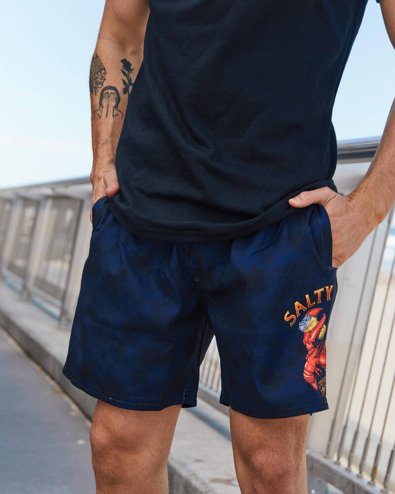 Salty Life Crushin Tinnies Mully Shorts for Mens