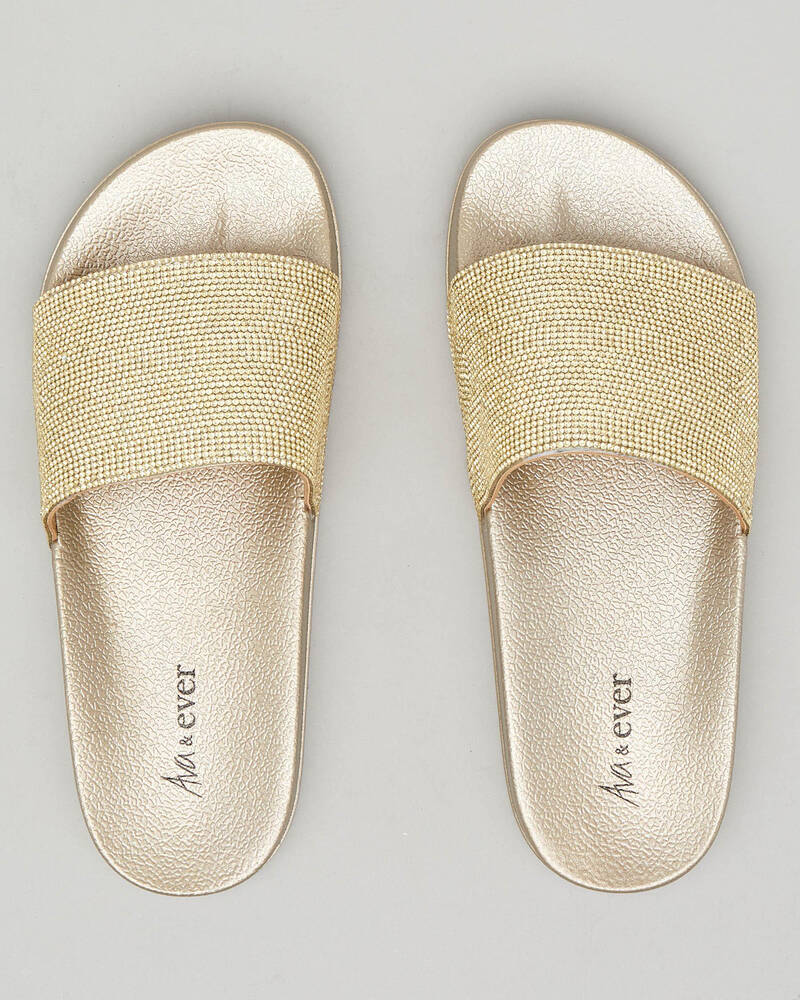 Ava And Ever Jewel Slide Sandals for Womens