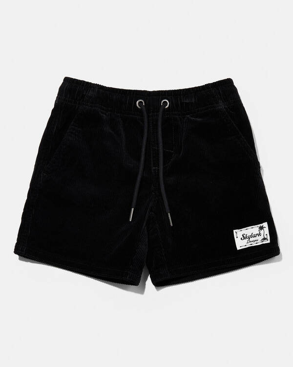 Toddlers' Cord Elastic Waist Shorts