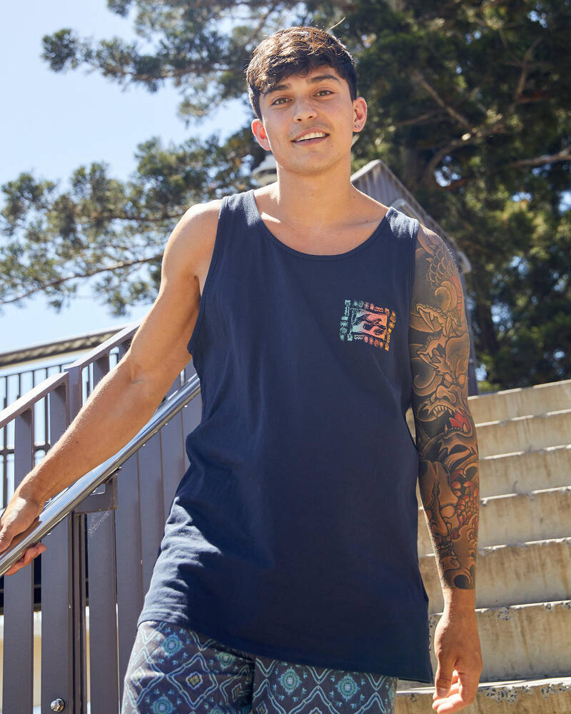 Billabong Crayon Wave Singlet for Mens