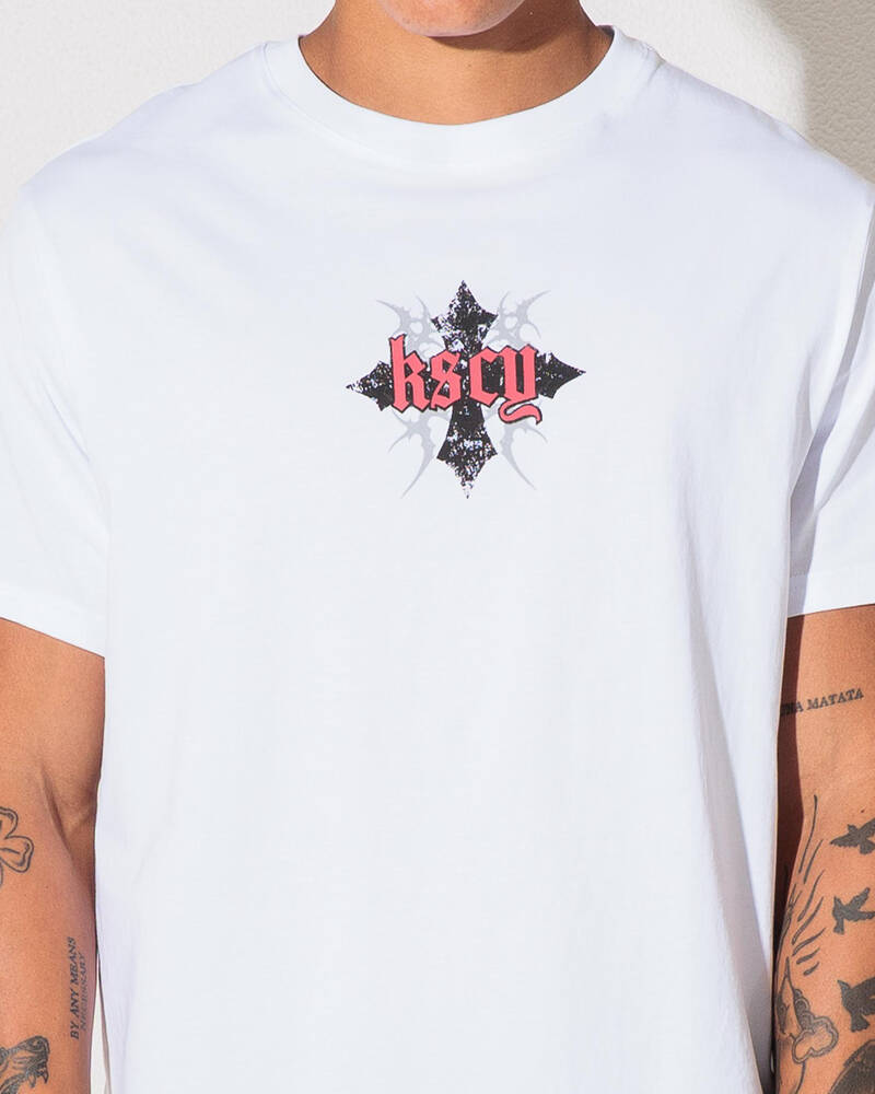 Kiss Chacey Liturgy Dual Curved  T-Shirt for Mens