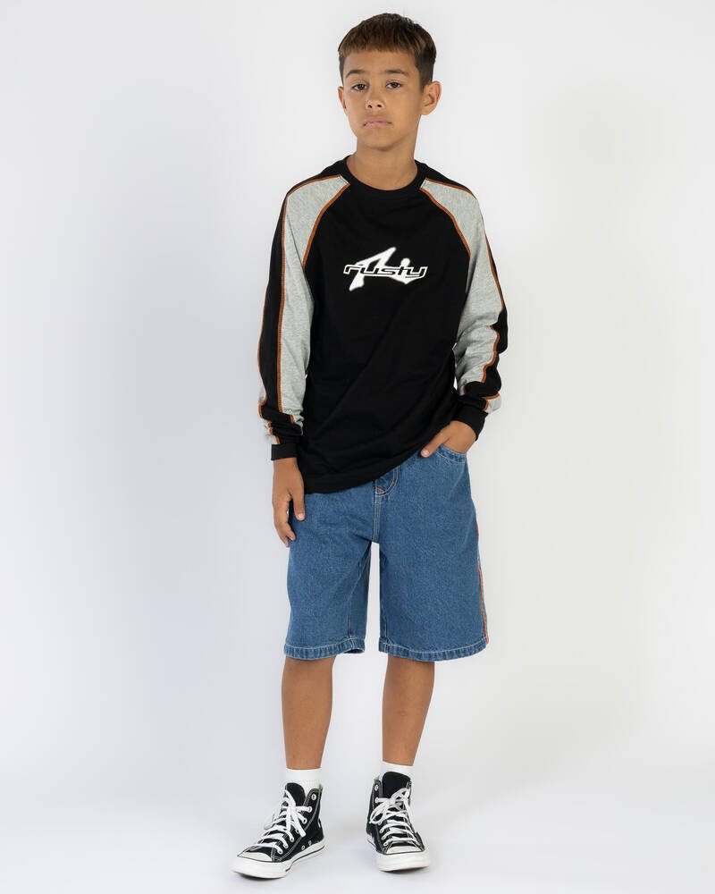 Rusty Boys' Fade R Long Sleeve T-Shirt for Mens