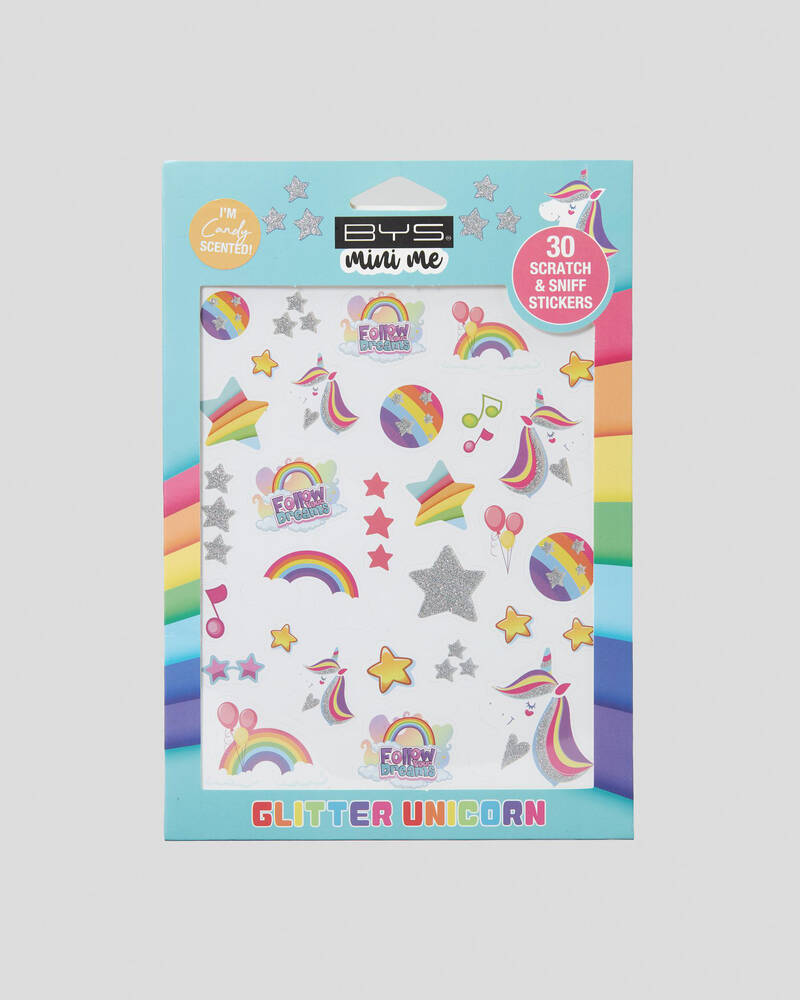 BYS Glitter Unicorn Scratch & Sniff Stickers for Womens