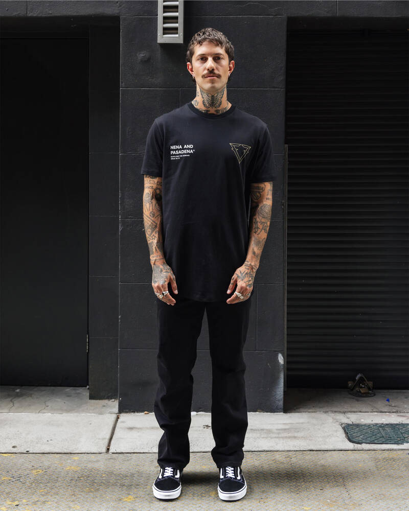 Nena & Pasadena Forge Dual Curved T-Shirt for Mens