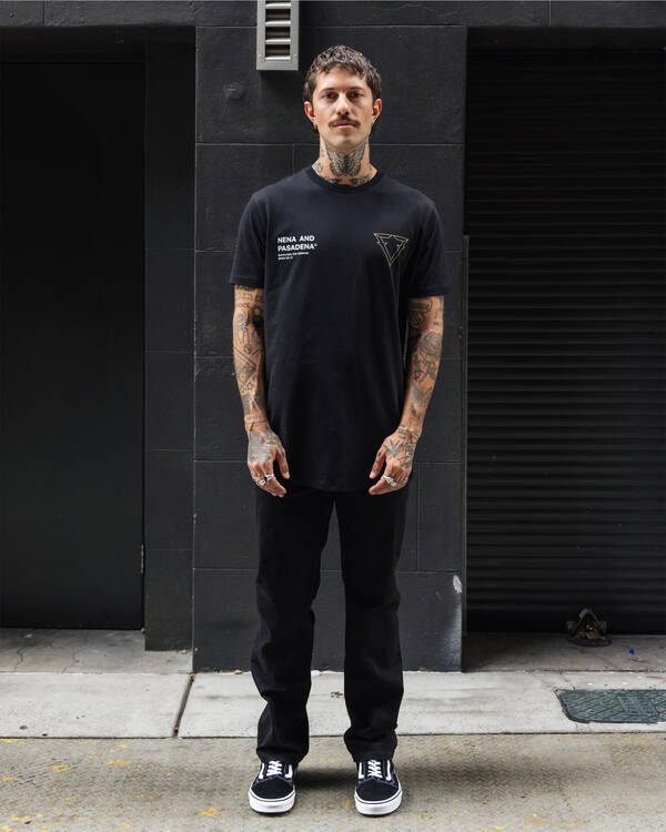 Nena & Pasadena Forge Dual Curved T-Shirt for Mens