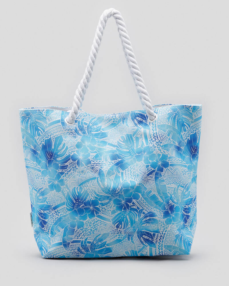 Mooloola Calypso Palms Beach Bag for Womens