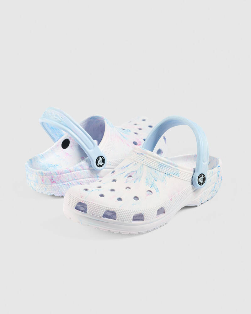 Crocs Classic Watercolor Marbled Clogs for Unisex