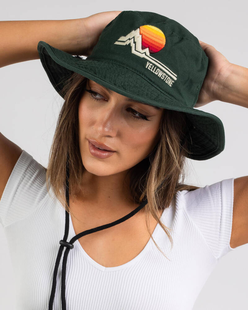 American Needle Yellowstone Wide Brim Bucket Hat for Womens
