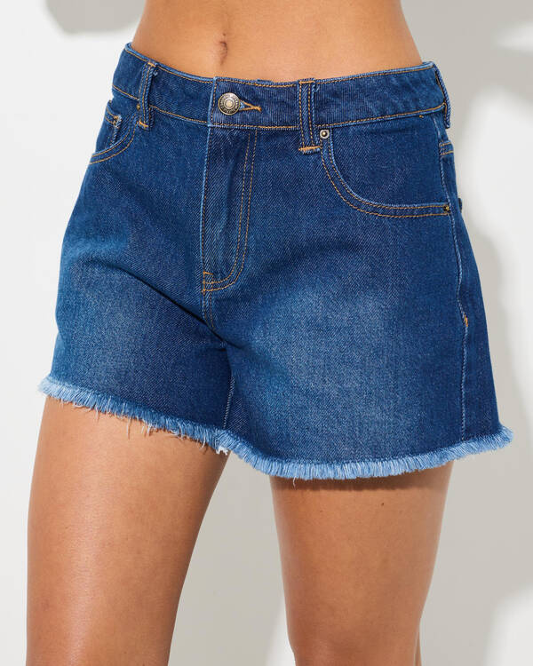 Rhythm Wanderer Denim Shorts for Womens