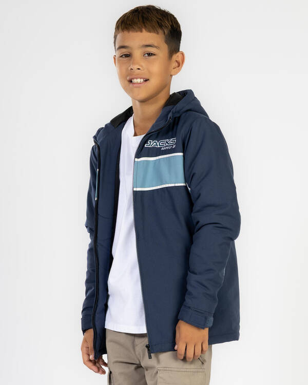 Boys' Linear Hooded Jacket