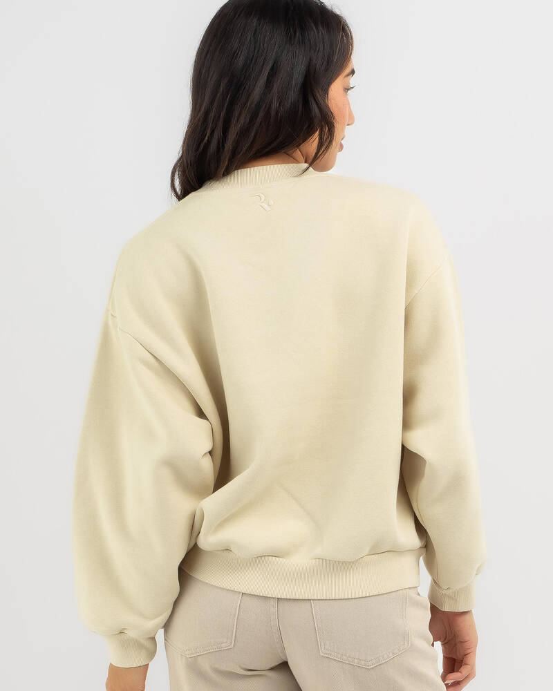 Rusty Signature Oversized Crewneck Sweatshirt for Womens