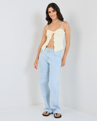 Luvalot Hannah Split Front Top for Womens image number null