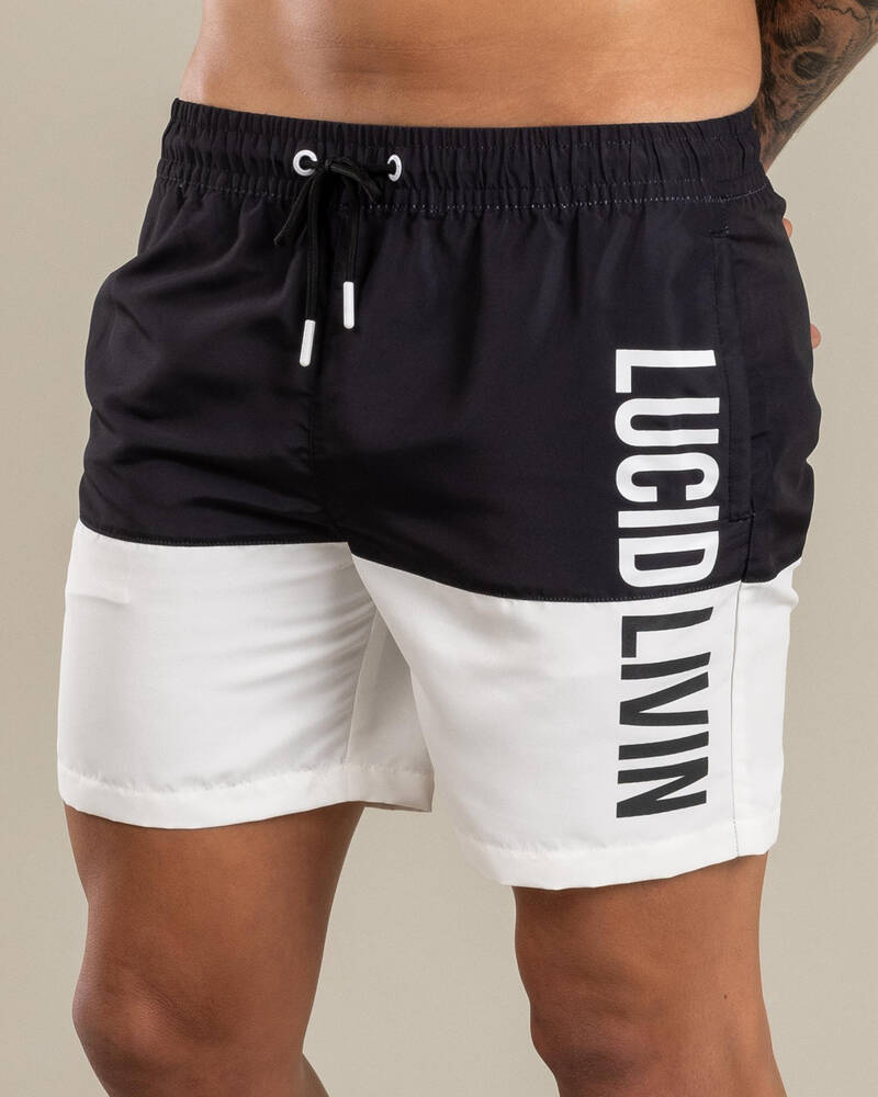 Lucid Split Elastic Waist Shorts for Mens