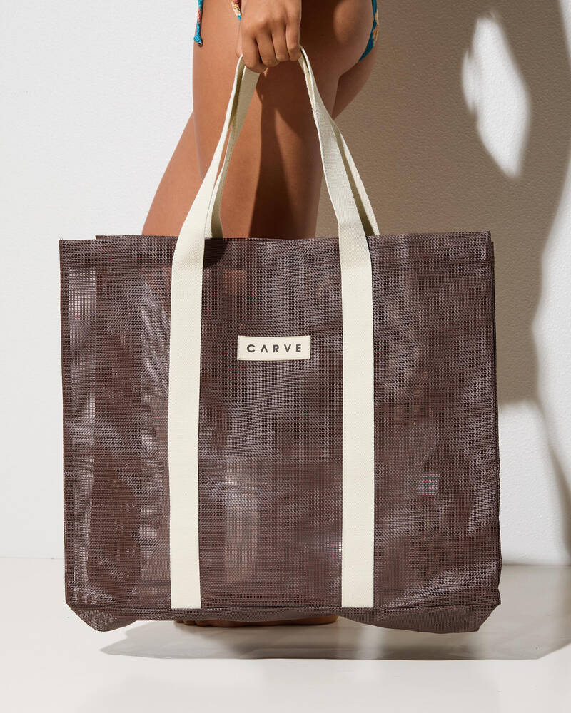 Carve Seaside Mesh Beach Bag for Womens