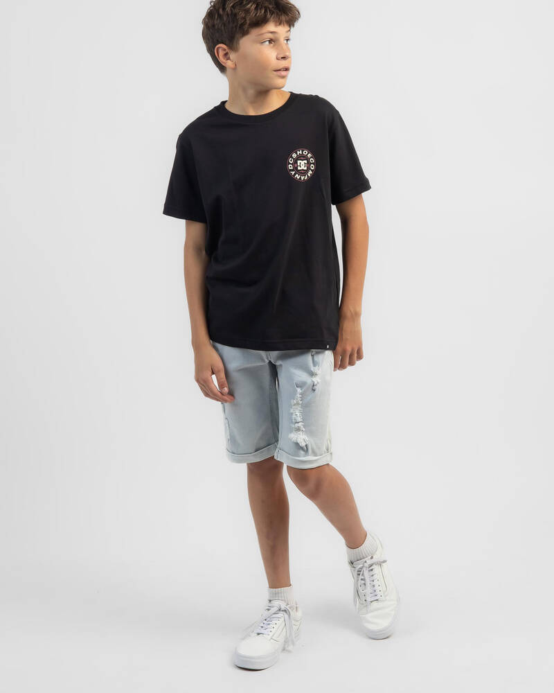 DC Shoes Boys' Connect Short Sleeve Shirt for Mens