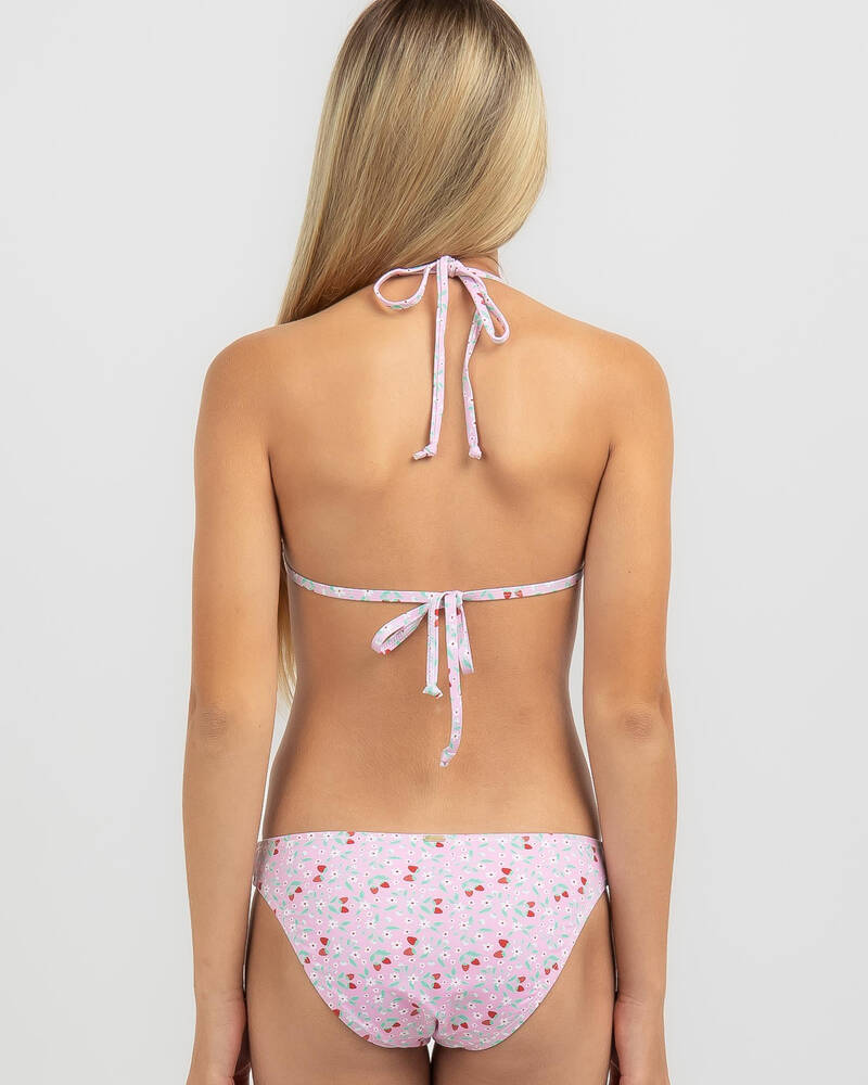 Topanga Girls' Strawberry Fields Triangle Bikini Set for Womens