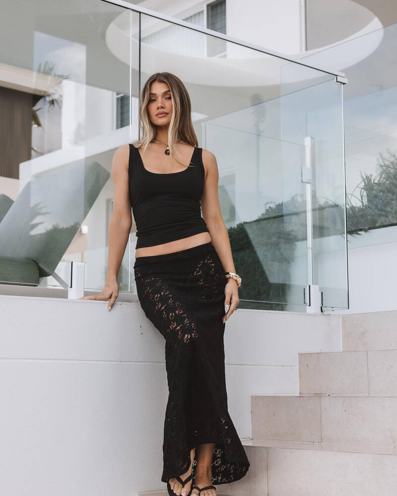 Mooloola Meli French Lace Maxi Skirt for Womens