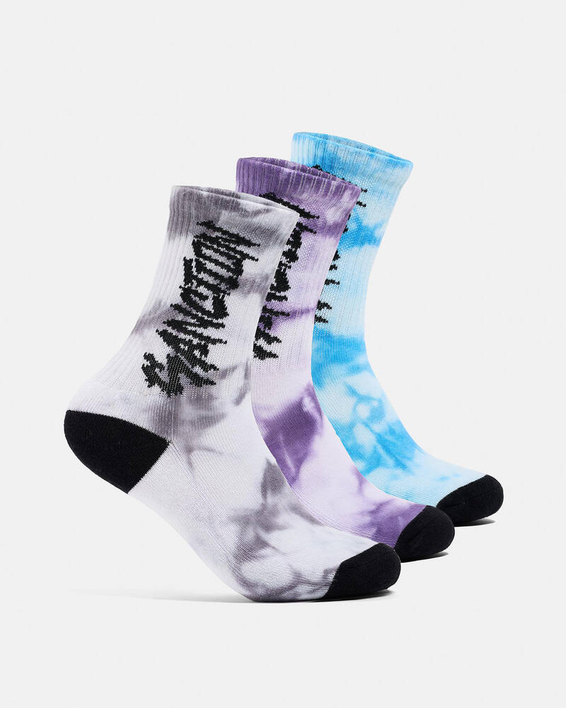 Sanction Boys' Tag Team Socks 3 Pack for Mens