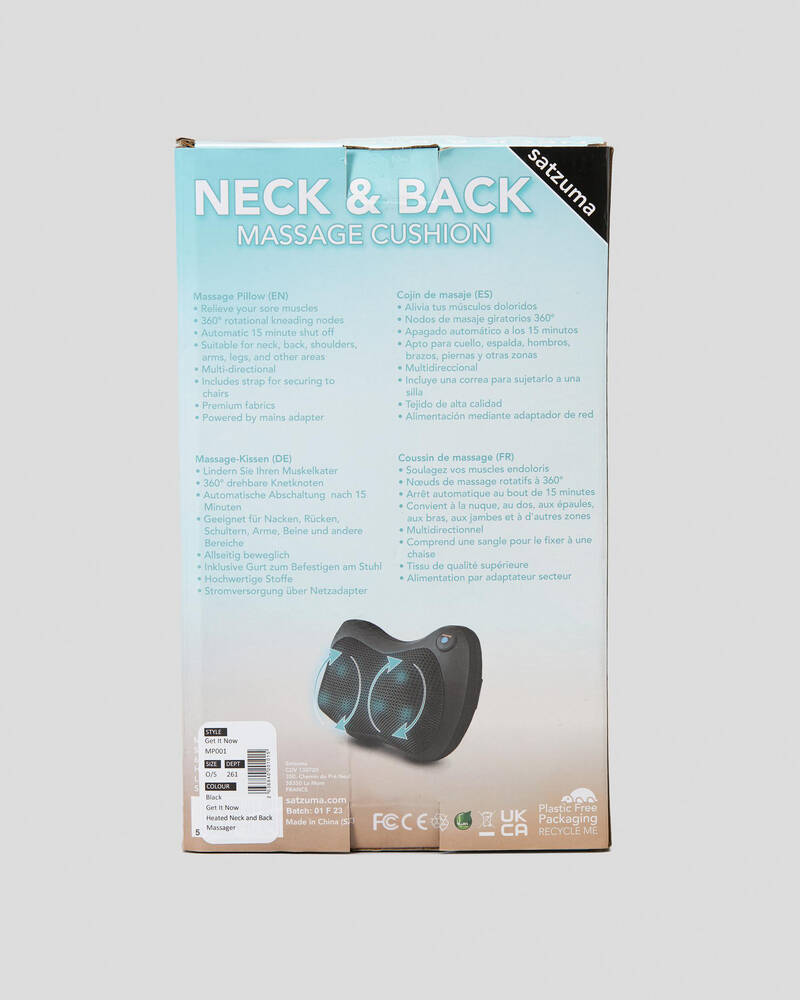 Get It Now Heated Neck and Back Massager for Unisex