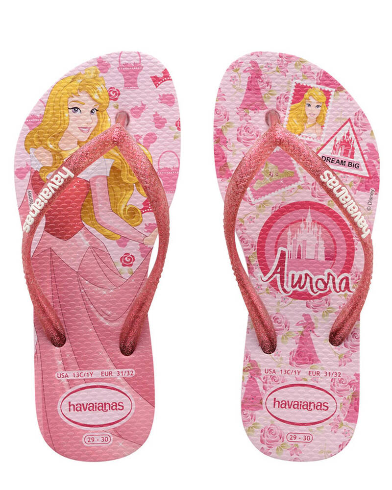 Havaianas Kid's Disney Princess Aurora Slim Thongs for Womens