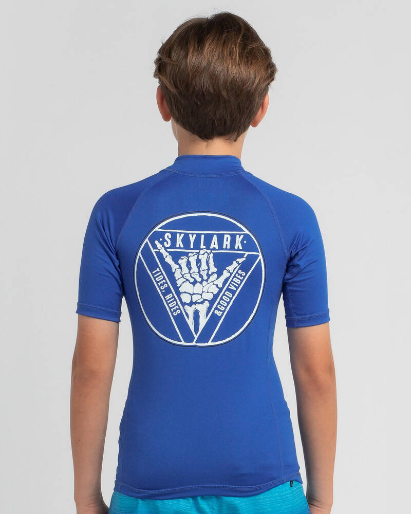 Skylark Boys' Break Short Sleeve Rash Vest for Mens