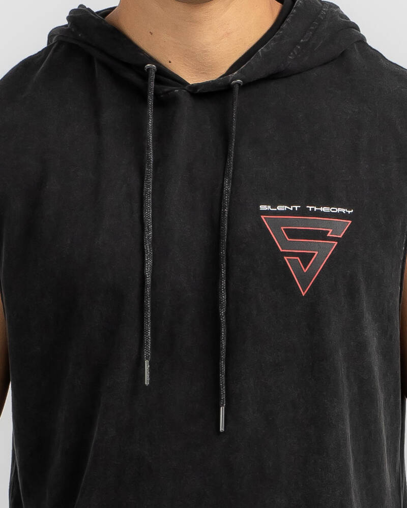 Silent Theory Strung Hooded Muscle for Mens