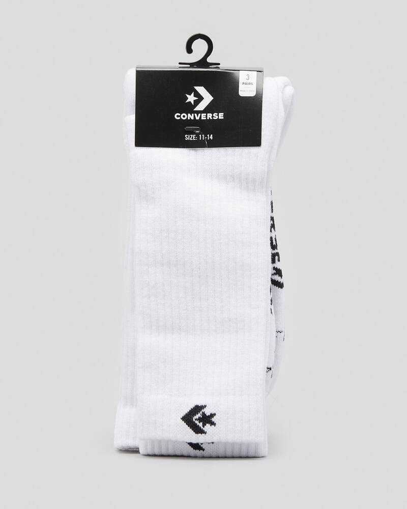 Converse Crew Socks 3 Pack for Mens