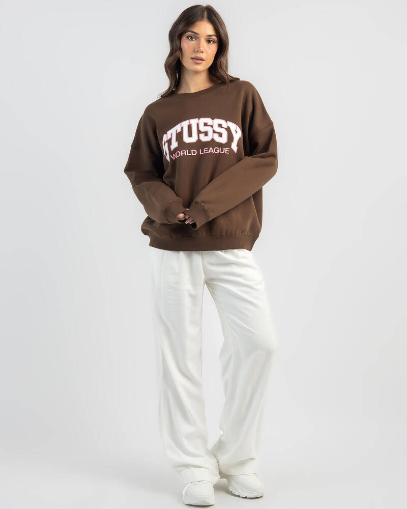 Stussy World League Oversized Sweatshirt for Womens