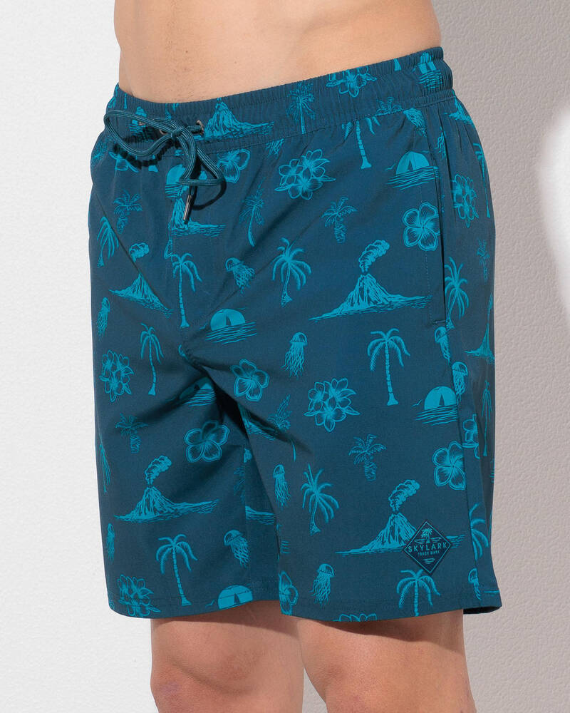 Skylark Lean Back Elastic Waist Shorts for Mens