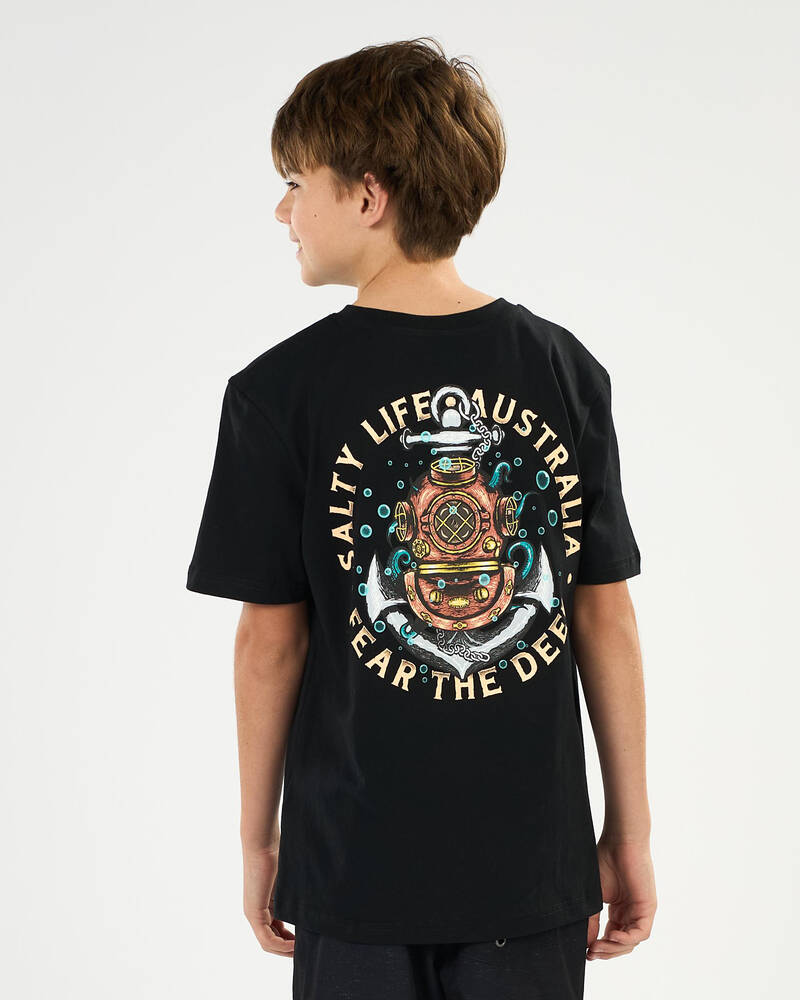 Salty Life Boys' Fear the Deep T-Shirt for Mens