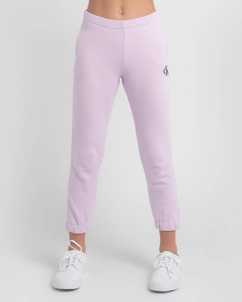 Calvin Klein Girls' Relaxed Elastic Track Pants for Womens