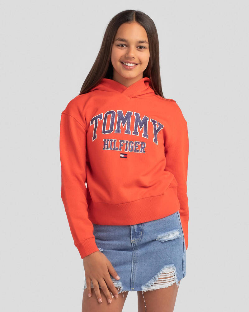 Tommy Hilfiger Girls' Essential Varsity Hoodie for Womens