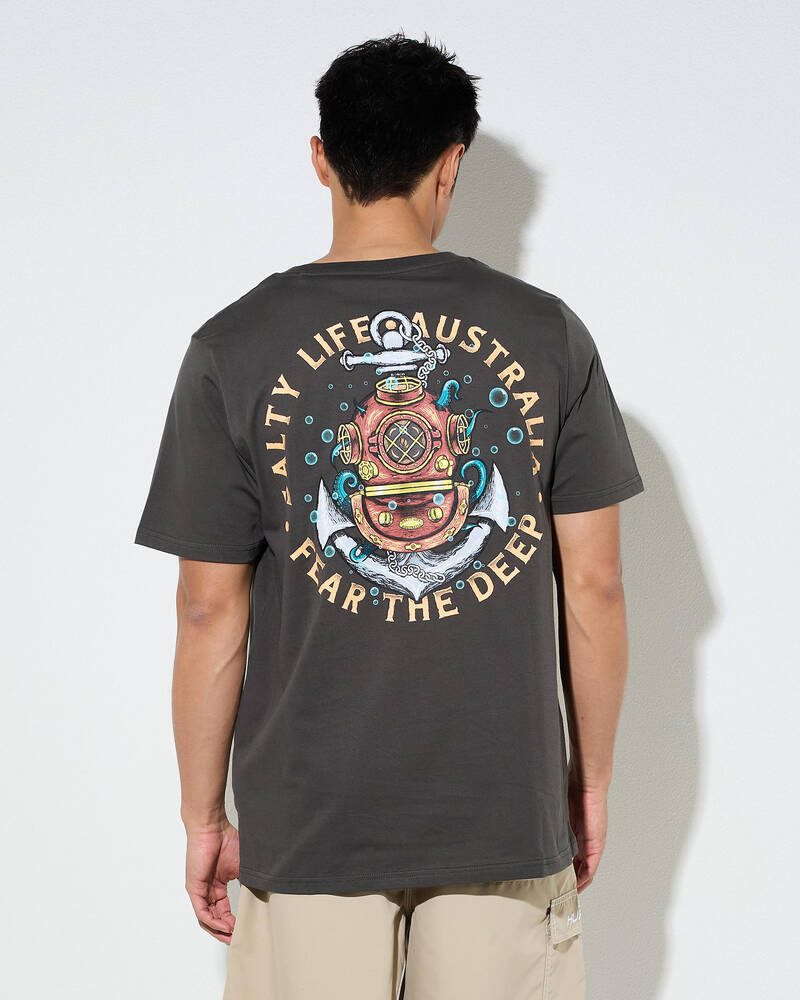 Salty Life Fear The Deep T-Shirt for Mens