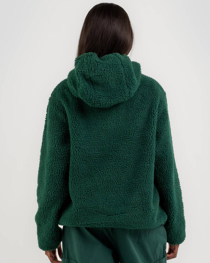 Stussy Stock Sherpa Hooded Jacket for Womens