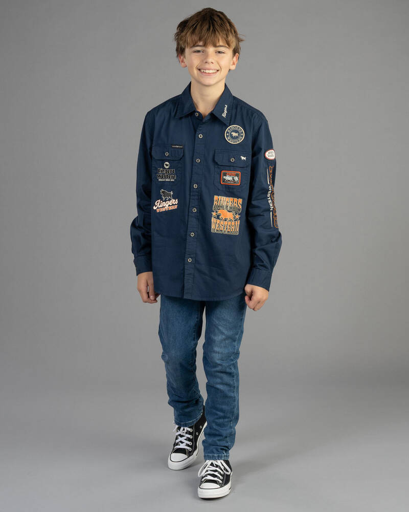 Ringers Western Boys' Freehand Long Sleeve Shirt for Mens