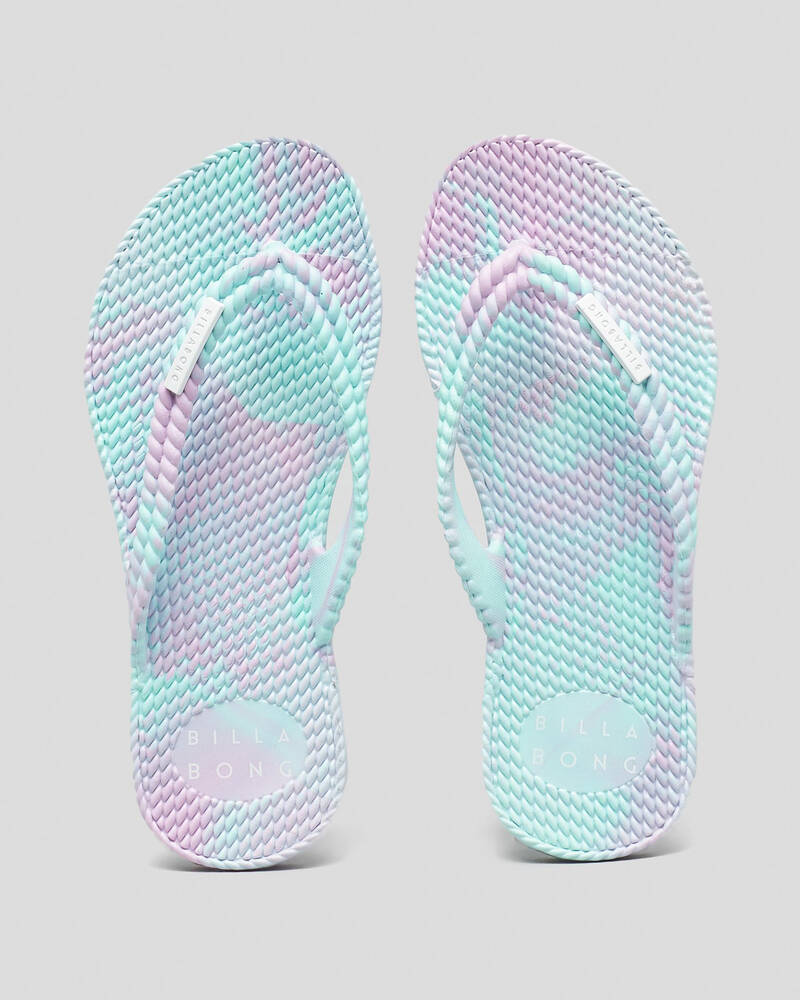 Billabong Girls' Kicks Marble Thongs for Womens