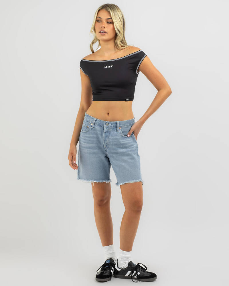 Levi's Graphic Bardot Off Shoulder Top for Womens