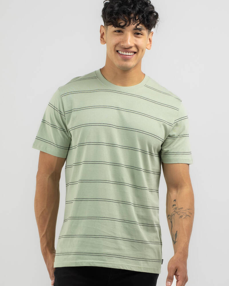 Rip Curl Plain Stripe T-Shirt for Mens