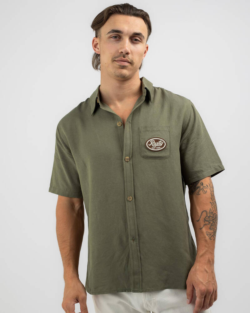 Rusty Greaser Overtone Short Sleeve Shirt for Mens