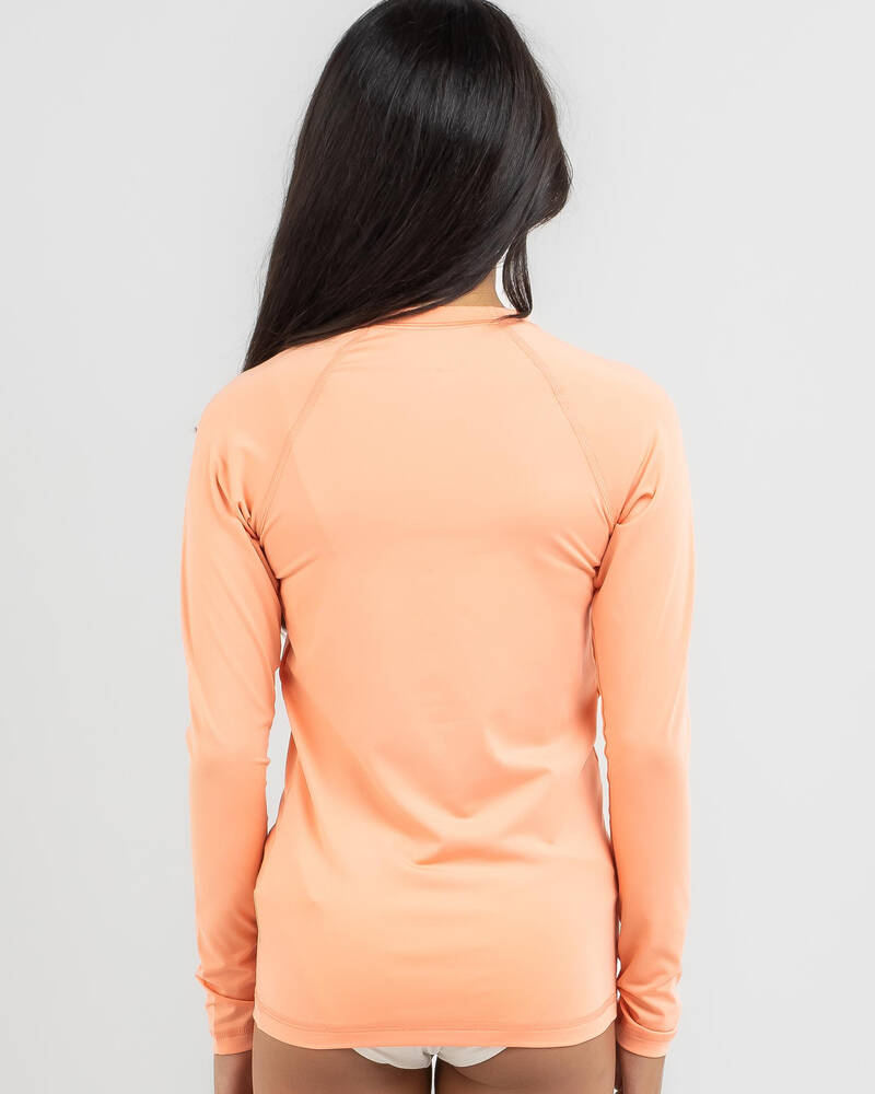 Roxy Girls' Beach Classics Long Sleeve Rash Vest for Womens