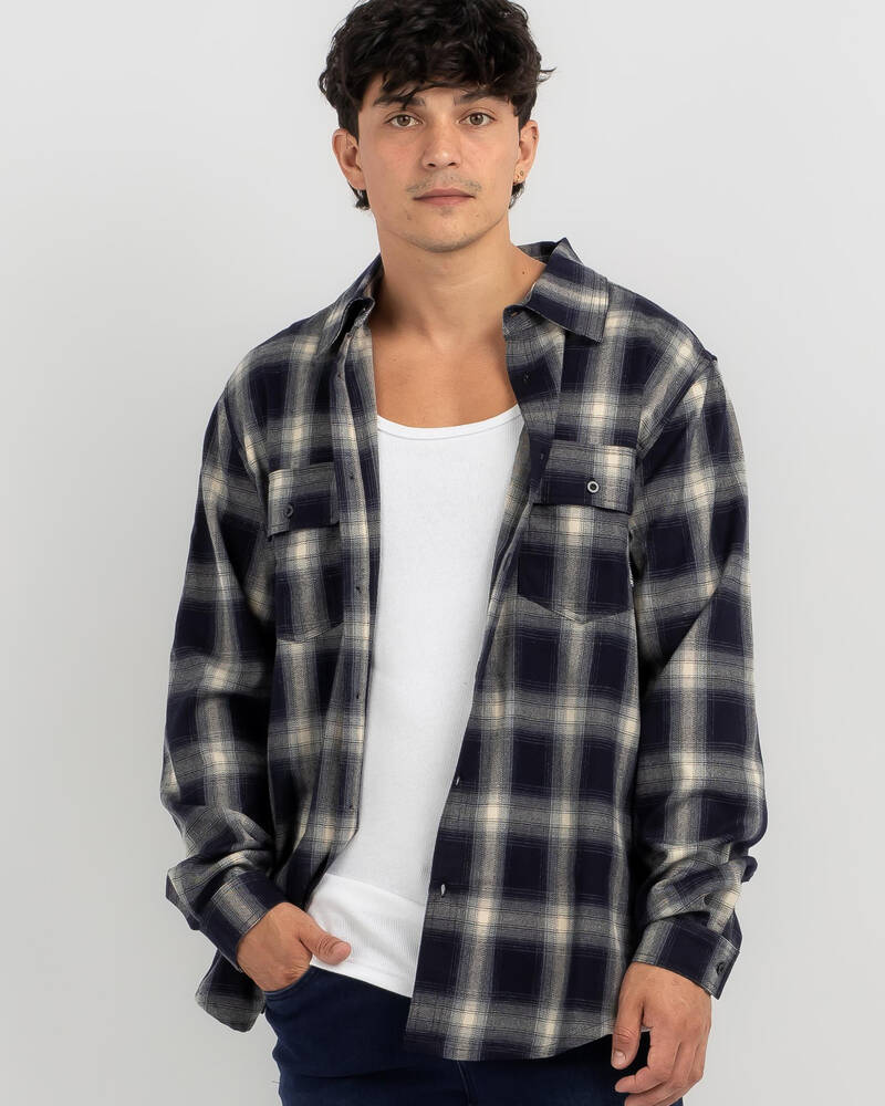 Jetpilot Flannel Long Sleeve Shirt for Mens