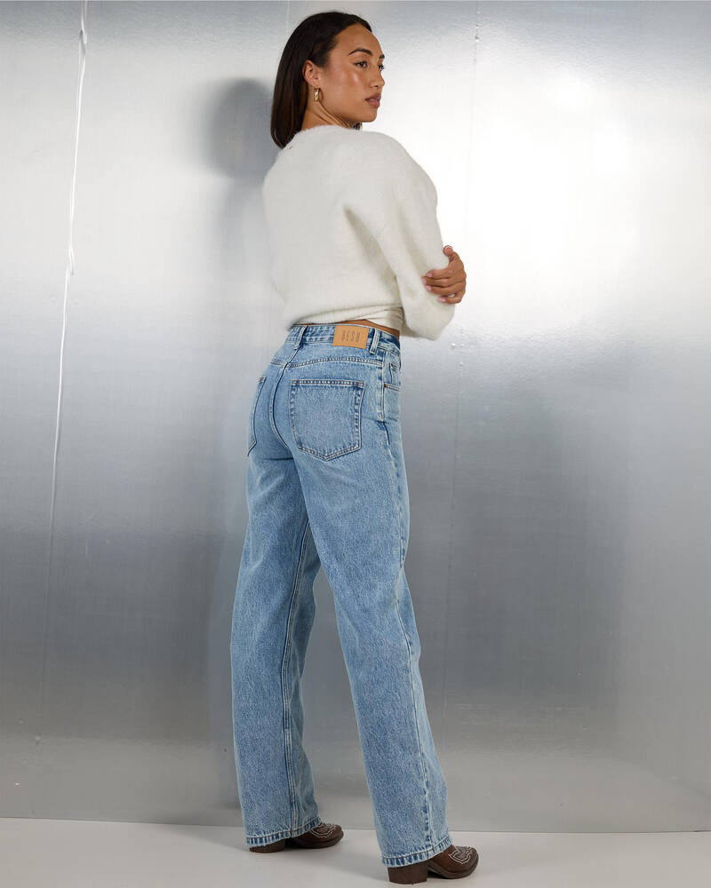 DESU Rocker Straight Leg Jeans for Womens image number null