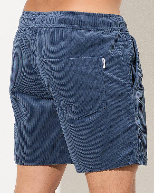 Skylark Ridge Cord Elastic Waist Shorts for Mens